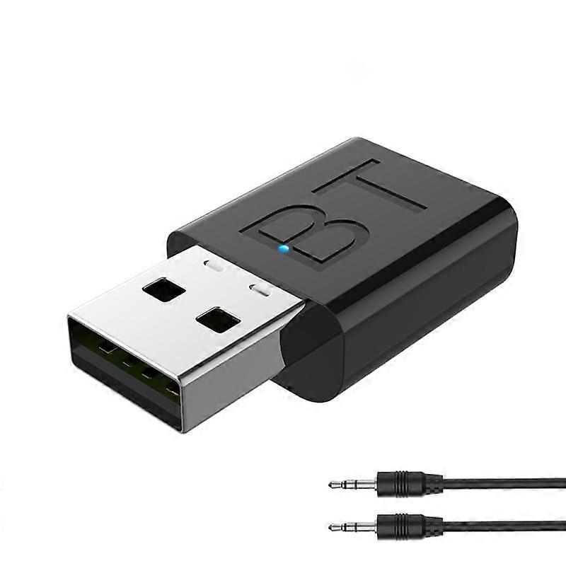Bluetooth 5.0 Adapter Transmitter Receiver with AUX 3.5mm for TV PC Home Car Audio