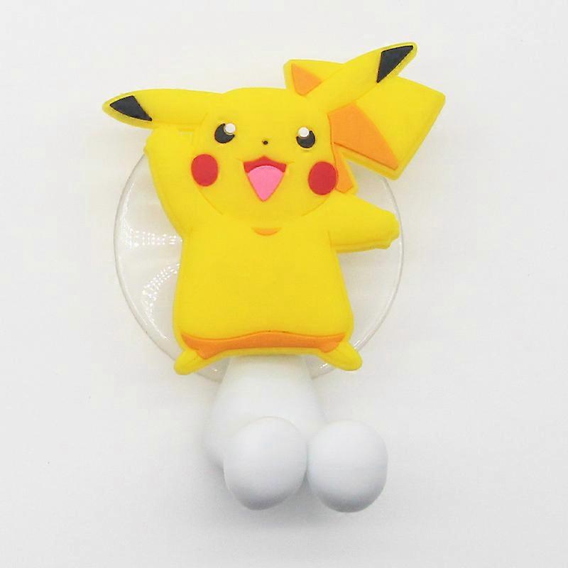 Porte-brosse à dents Pokémon pour enfants, figurines Pikachu, Ectoplasma et Dracaufeu, étagère murale, jouets de salle de bain, cadeau d'anniversaire