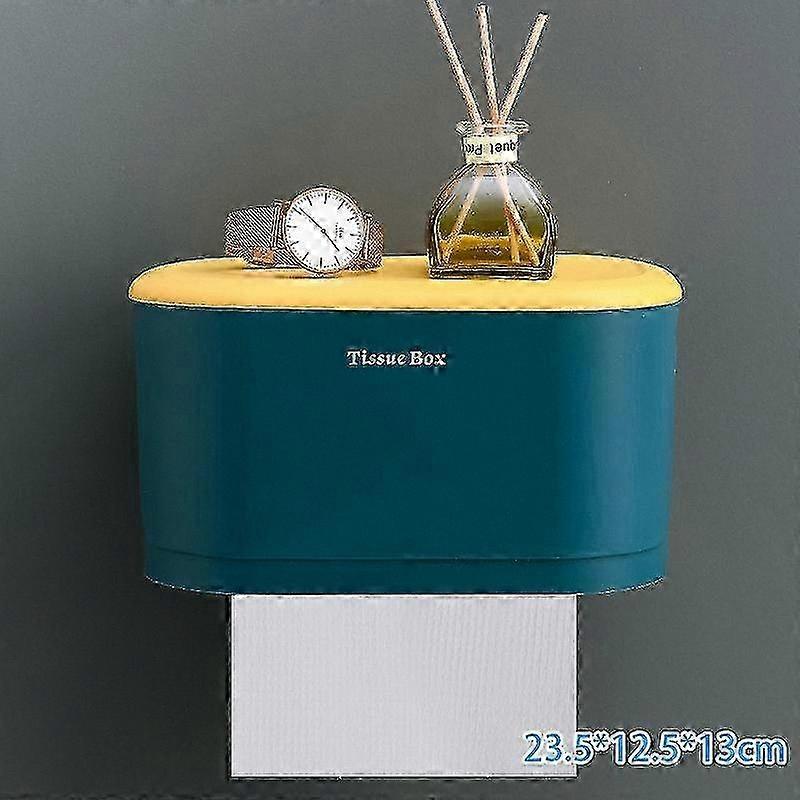 Wall-Mounted Waterproof Paper Dispenser Storage for Bathroom and Kitchen Use