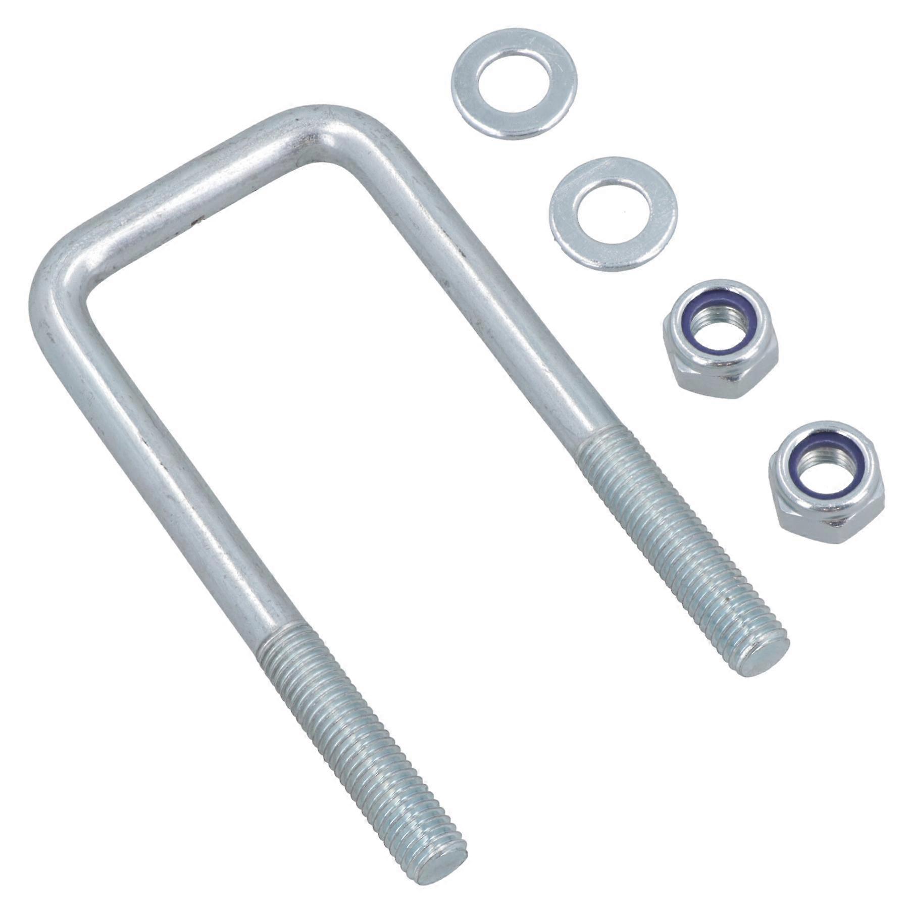 2 Twin Parabolic Leaf Spring High Tensile U Bolt Nuts For Ifor Williams Trailers