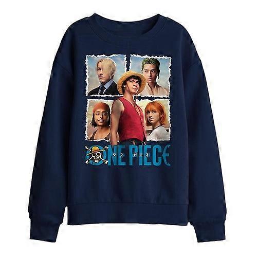 One Piece Childrens/Kids Straw Hat Group Sweatshirt