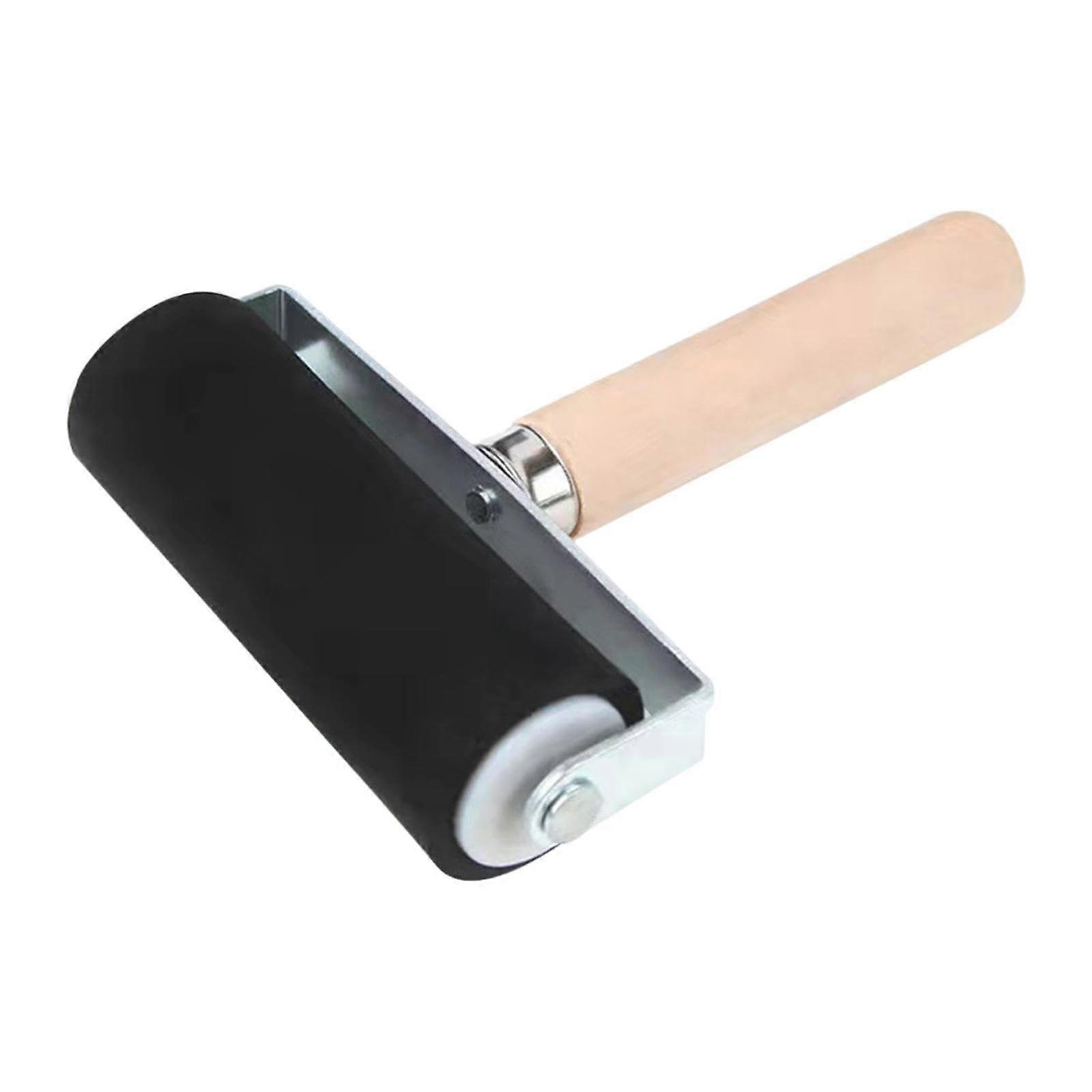 Rubber Brayer 10cm Durable Printmaking Roller with Ergonomic Comfort Grip for Craft Projects