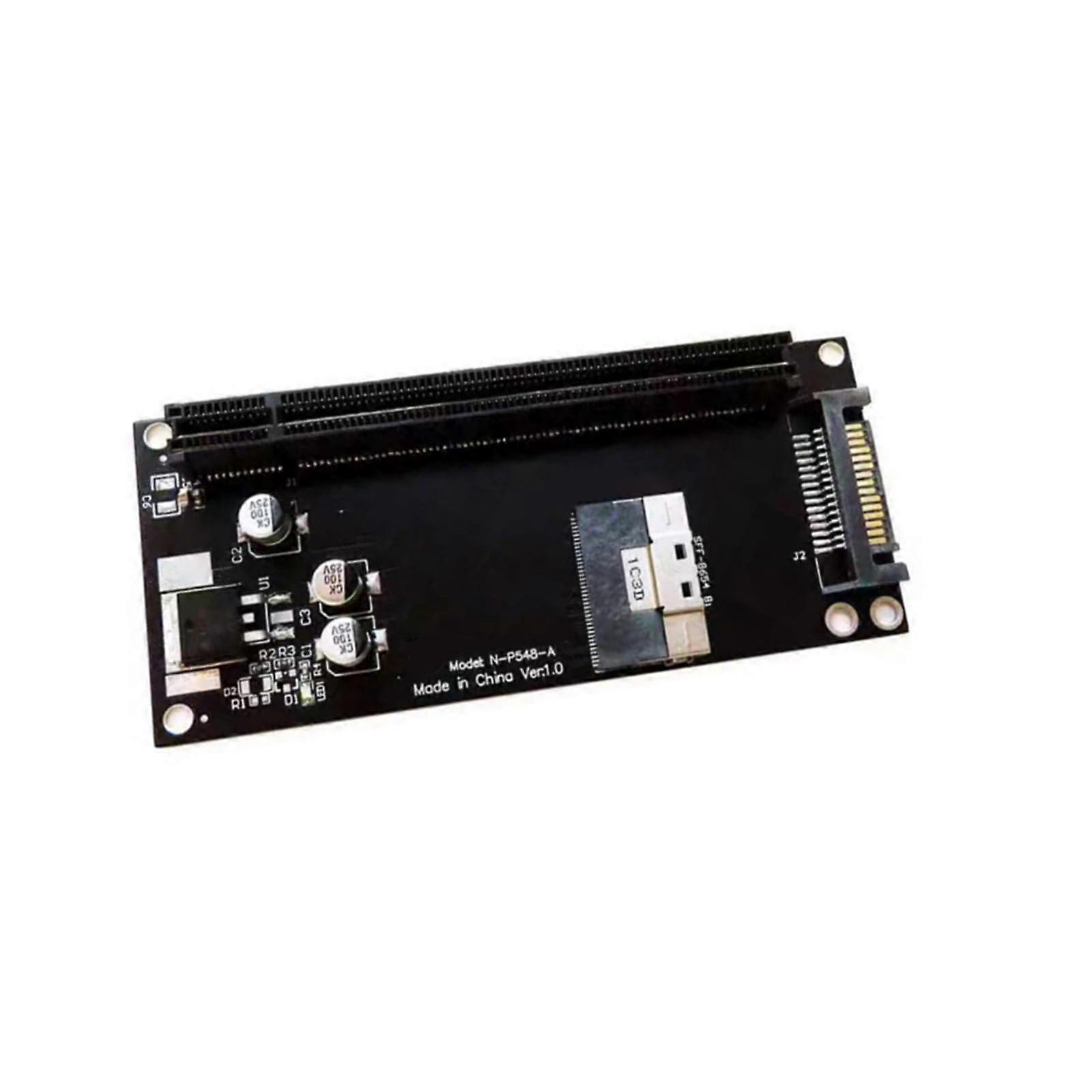 SFF 8654 8i to PCIe x16 GPU Adapter Card for Enhanced Graphics Performance and Speed Data Transfer