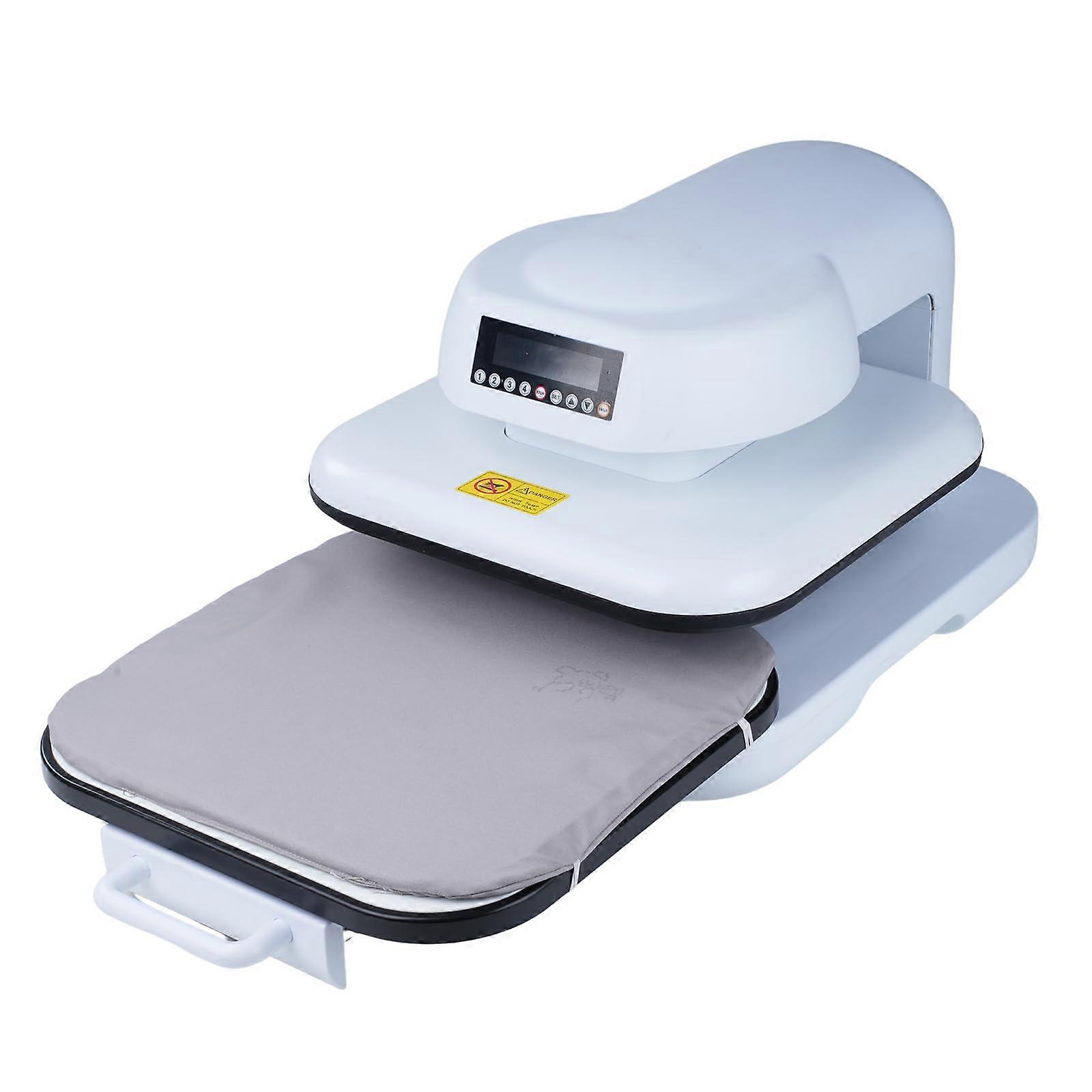 Automatic Heat Press for TShirts 38x38cm, Precise Temperature Control, Fast Even Heating