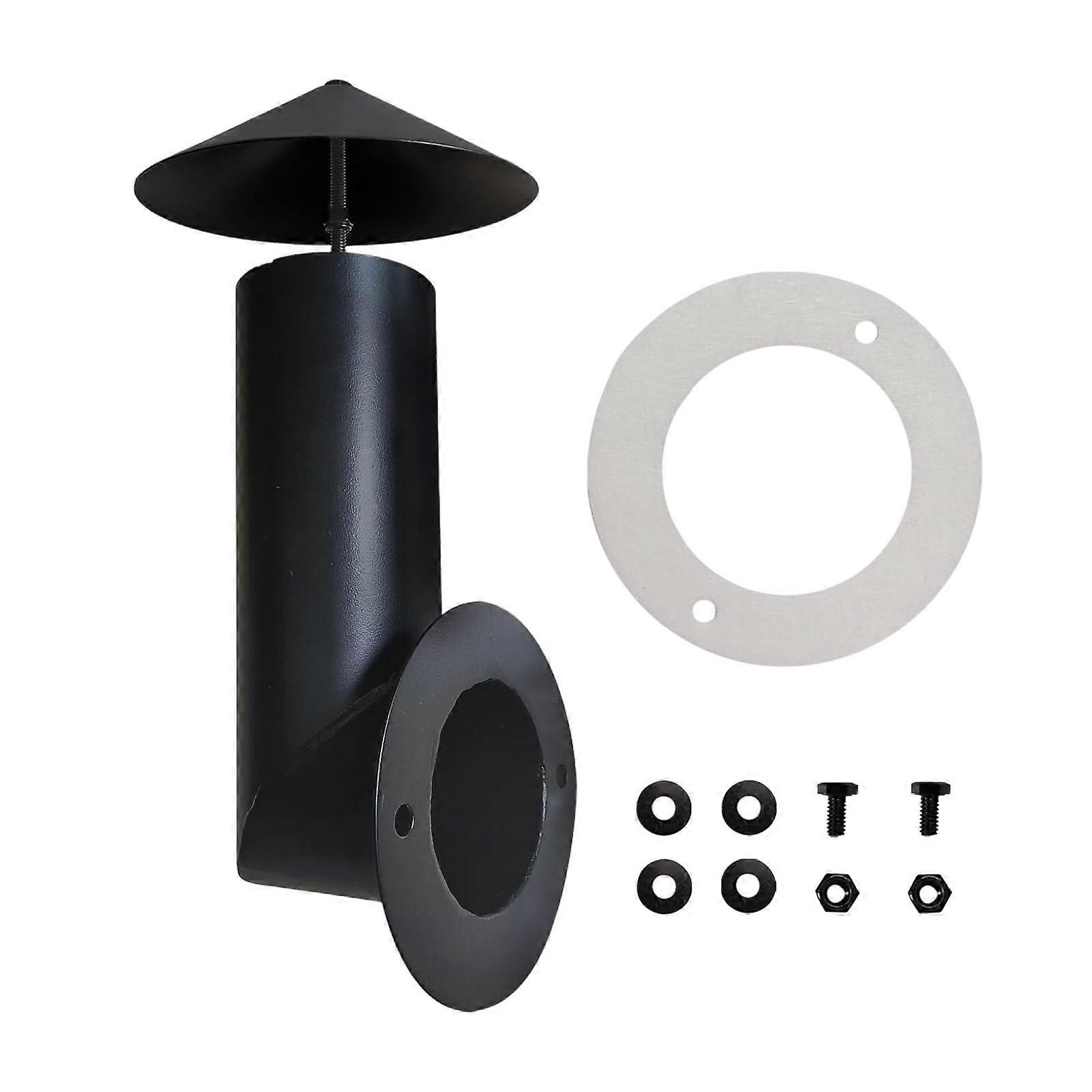 Adjustable Stainless Steel Pellet Grill Smoke Stack with Airflow Control for Even Heat Distribution