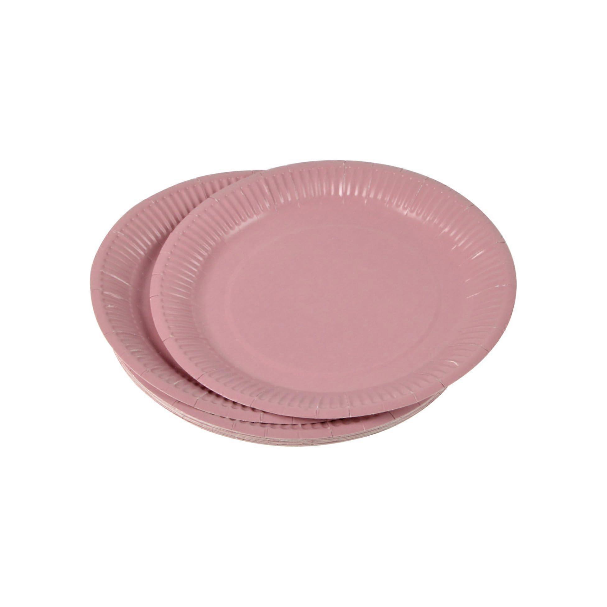 18cm Disposable Paper Plates 20 Pack, Sturdy and Attractive for Parties