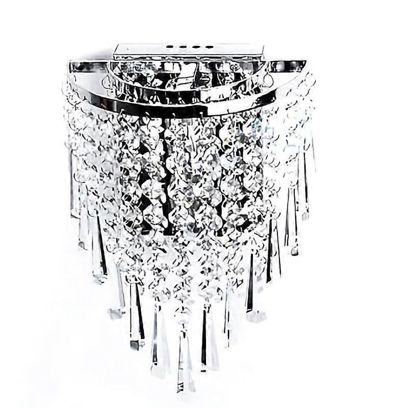 Modern Crystal Wall Lamp Chrome Sconce Wall Light