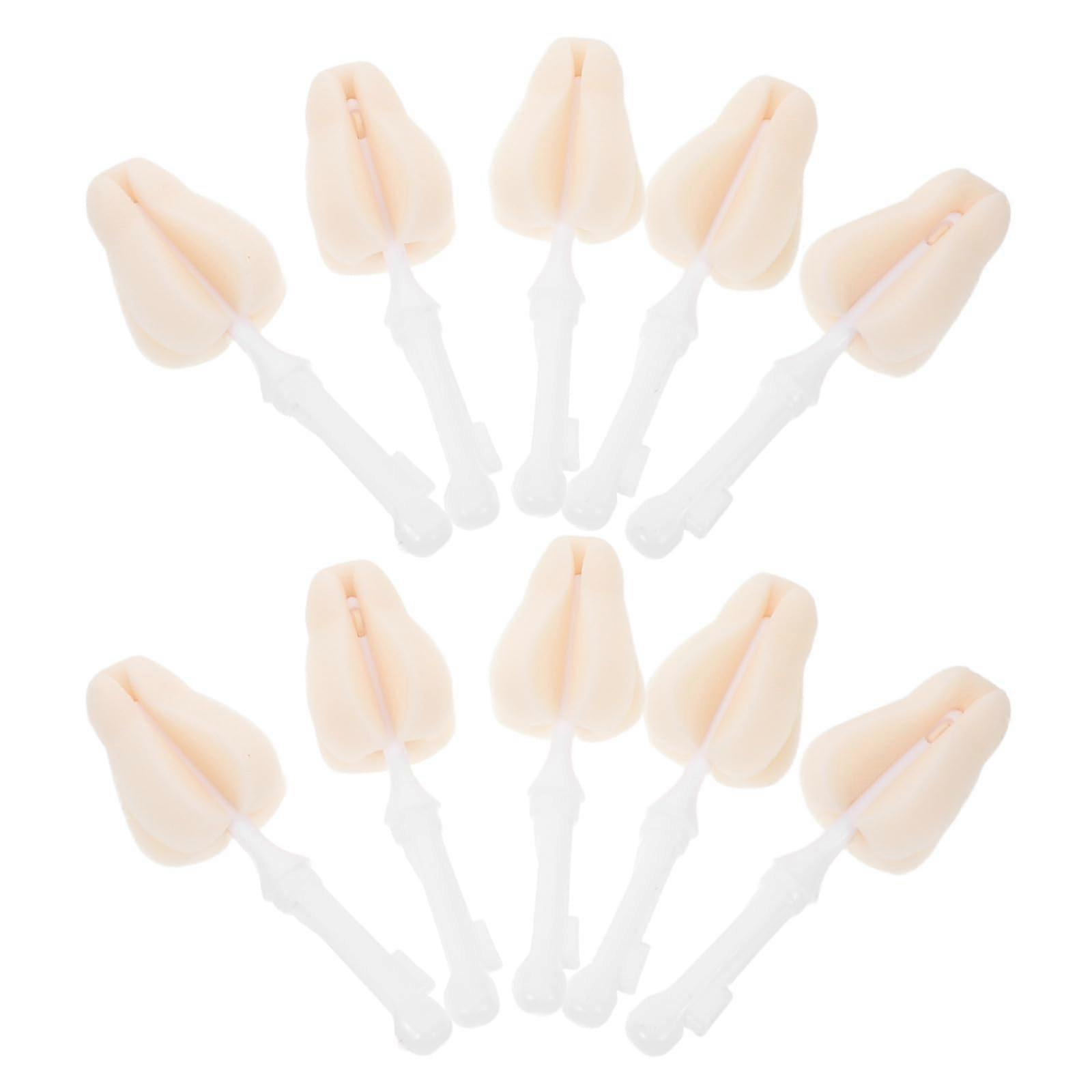 Baby Bottle Cleaning Brush Set with Nipple Cleaner, Scratch Sponge Head, Replaceable Design, 10pcs