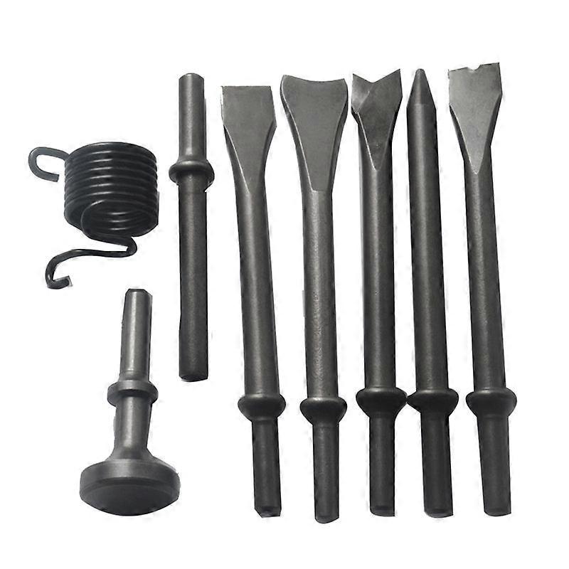 8Pc Air Chisel Head Set Pneumatic Chisel Air Hammer Punch Chipping