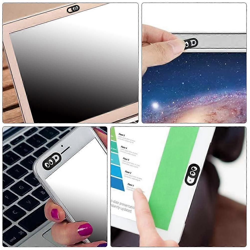 Notebook Camera Cover Privacy Protective Cover for Laptop 6Pcs Black