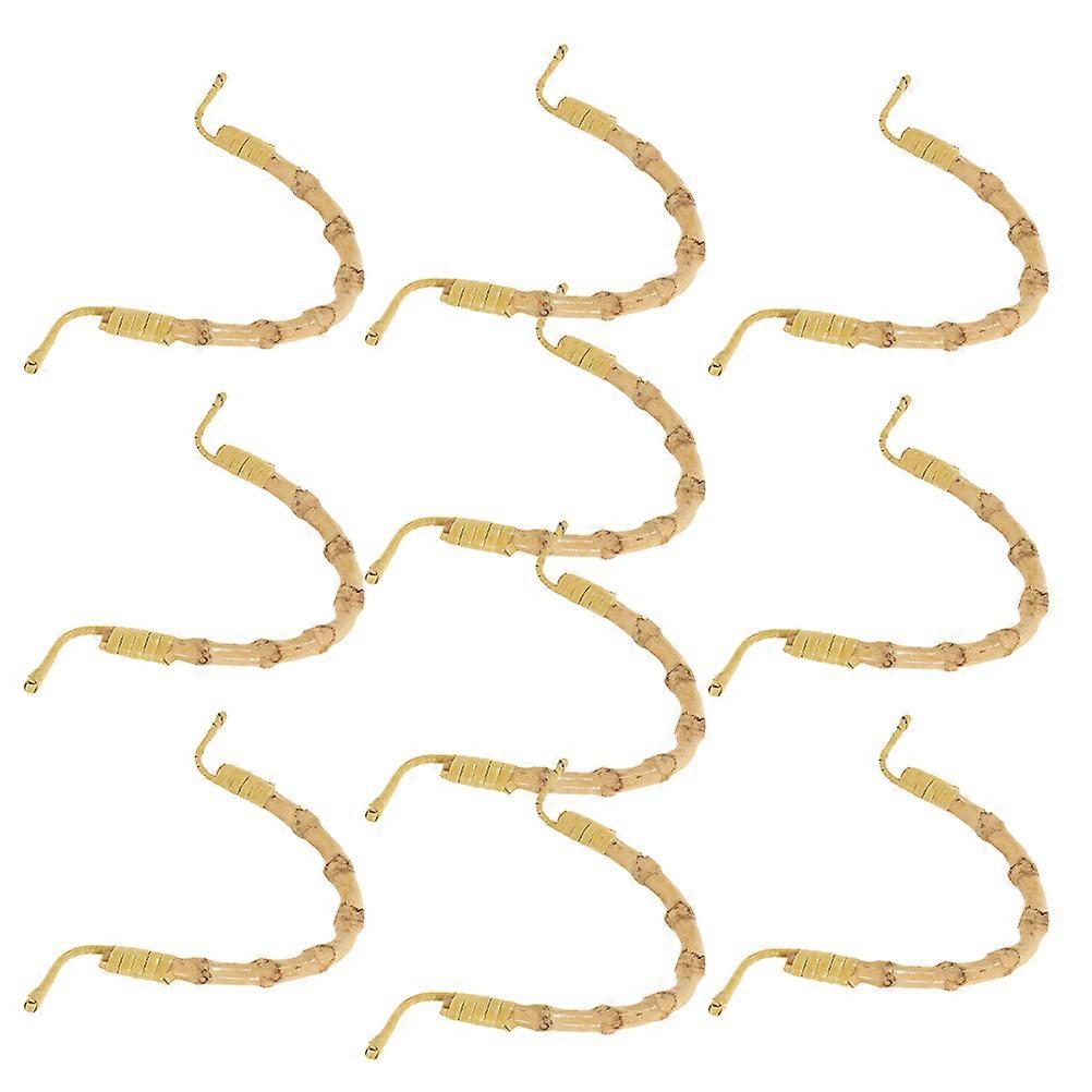 Ceramic Teapot Handle Replacement for Kitchen Use with 10Pcs Rattan Handles