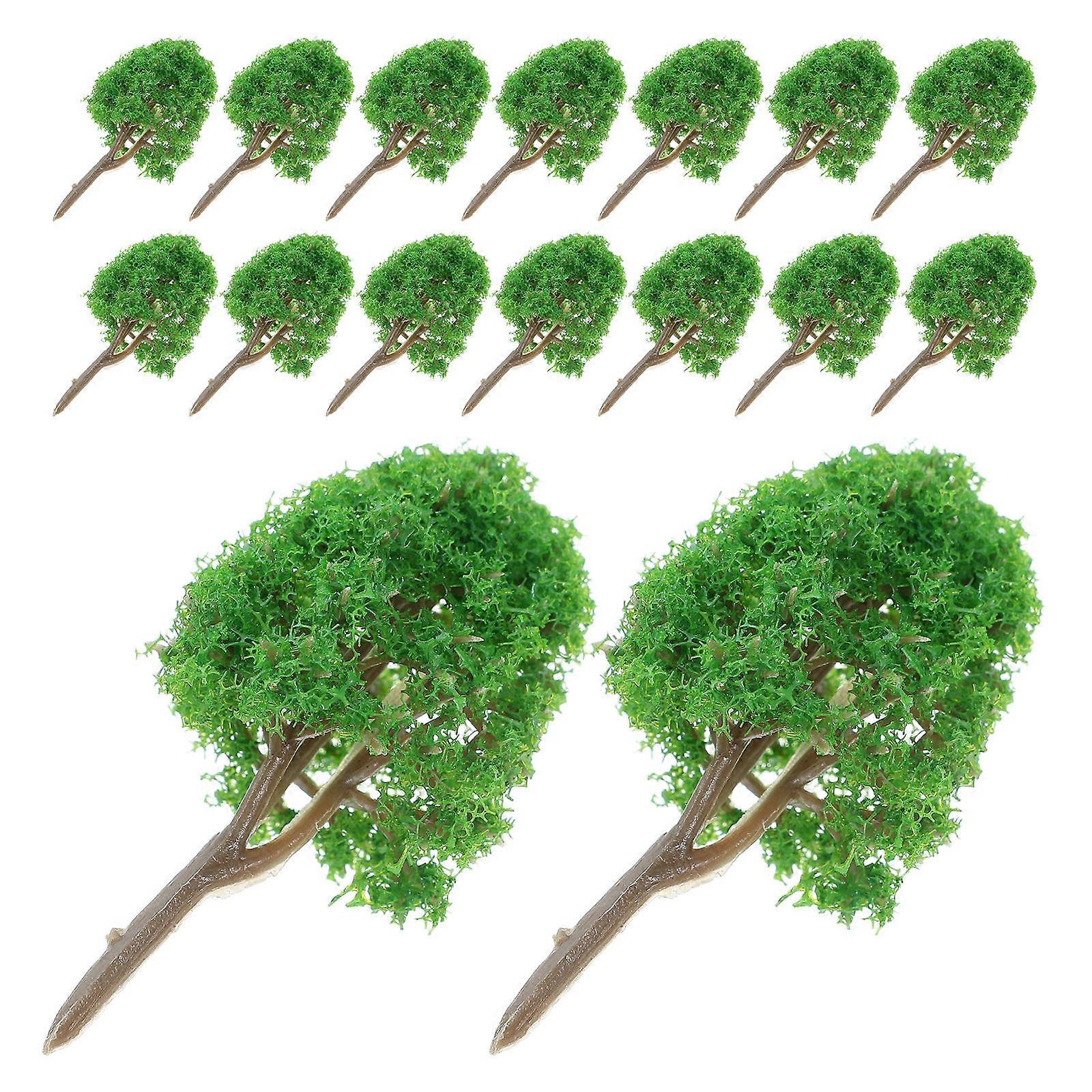 Green Landscape Tree 20Pcs Model Trees for Train Scenery Decoration