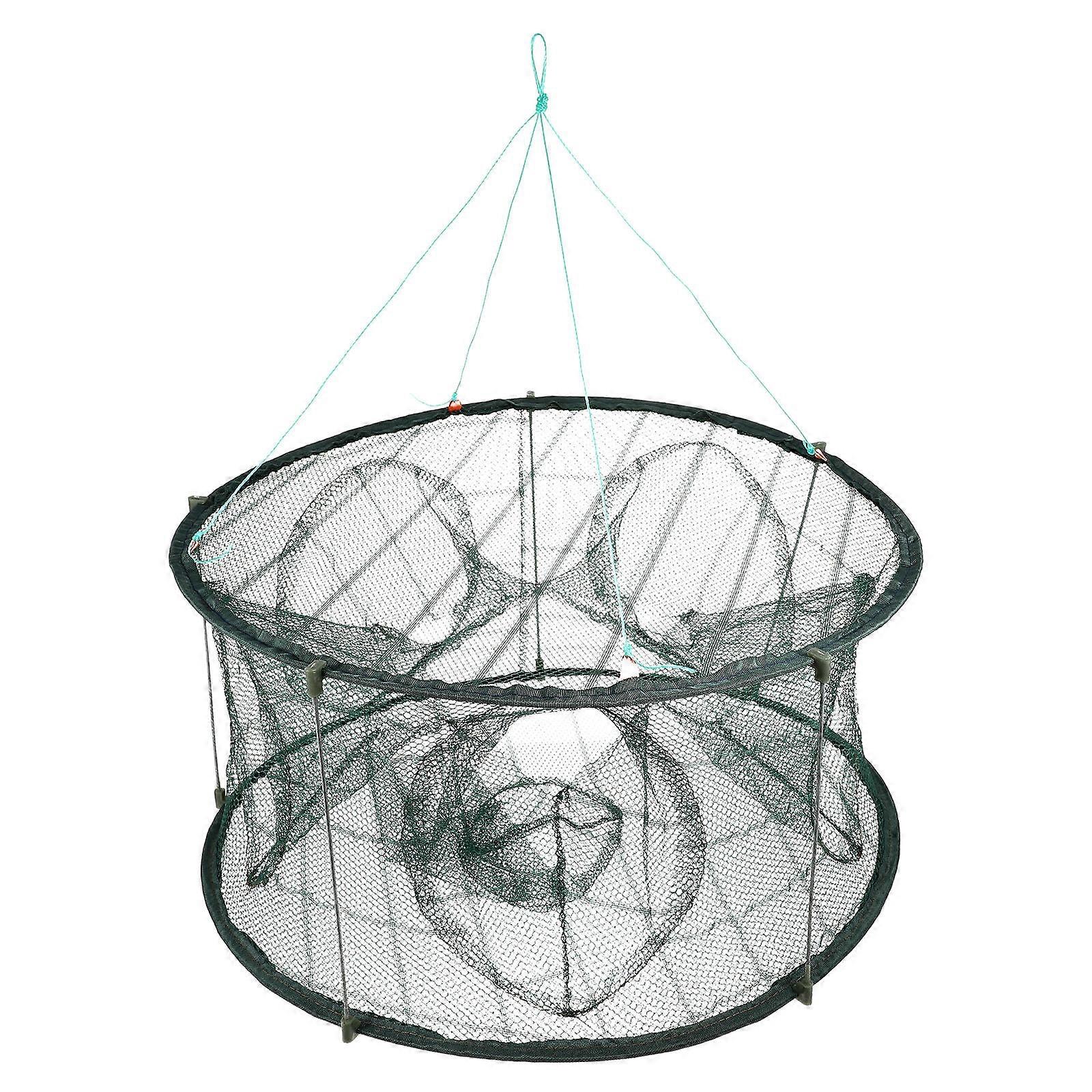 Fishing Trap Net Folding Shrimp Net for Practical Use 5Pcs