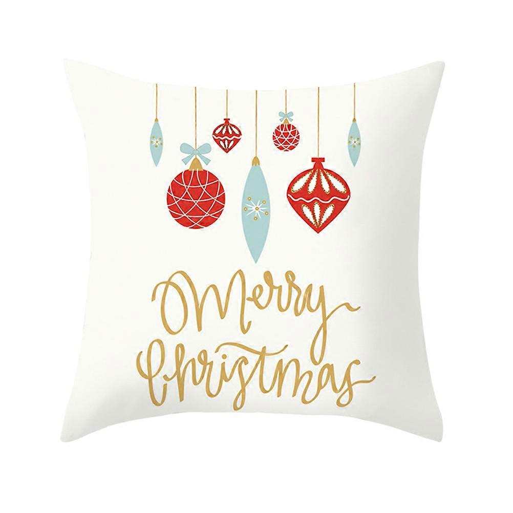 Pillowcase for Protecting 2Pcs Christmas Square Sofa Cushion Covers