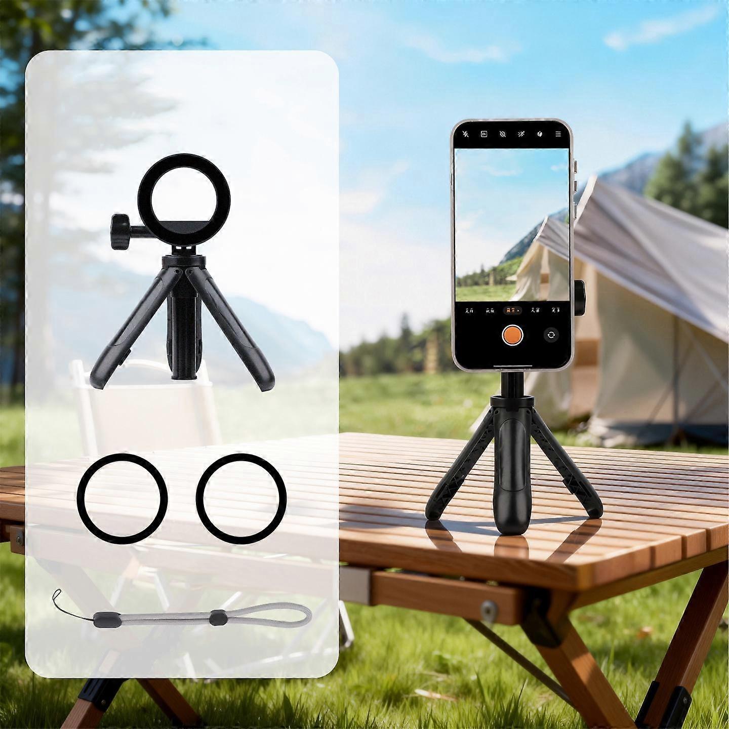 Mini Magnetic Phone Tripod Extendable Selfie Stick Phone Holder