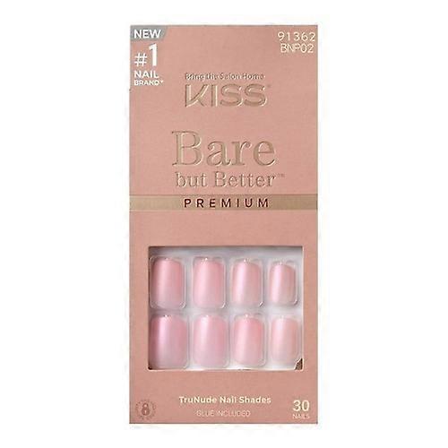 KISS Products Bare But Better Press On Nails Spicy Light Pink, 30 Count (Case Of 2)