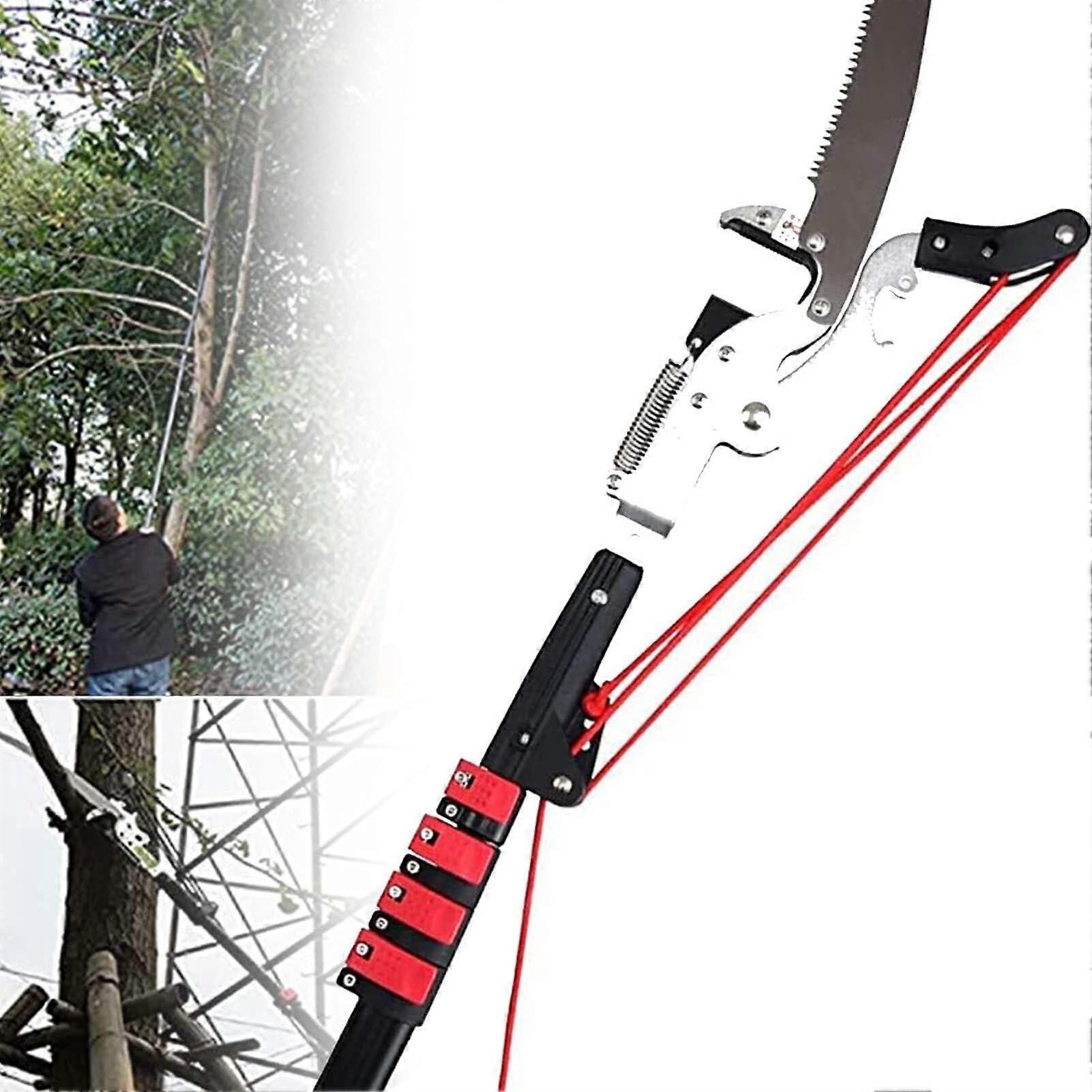 Telescopic Tree Pruning Saw 5.4m Extendable Pole for  Branch Cutting and Tree Trimming