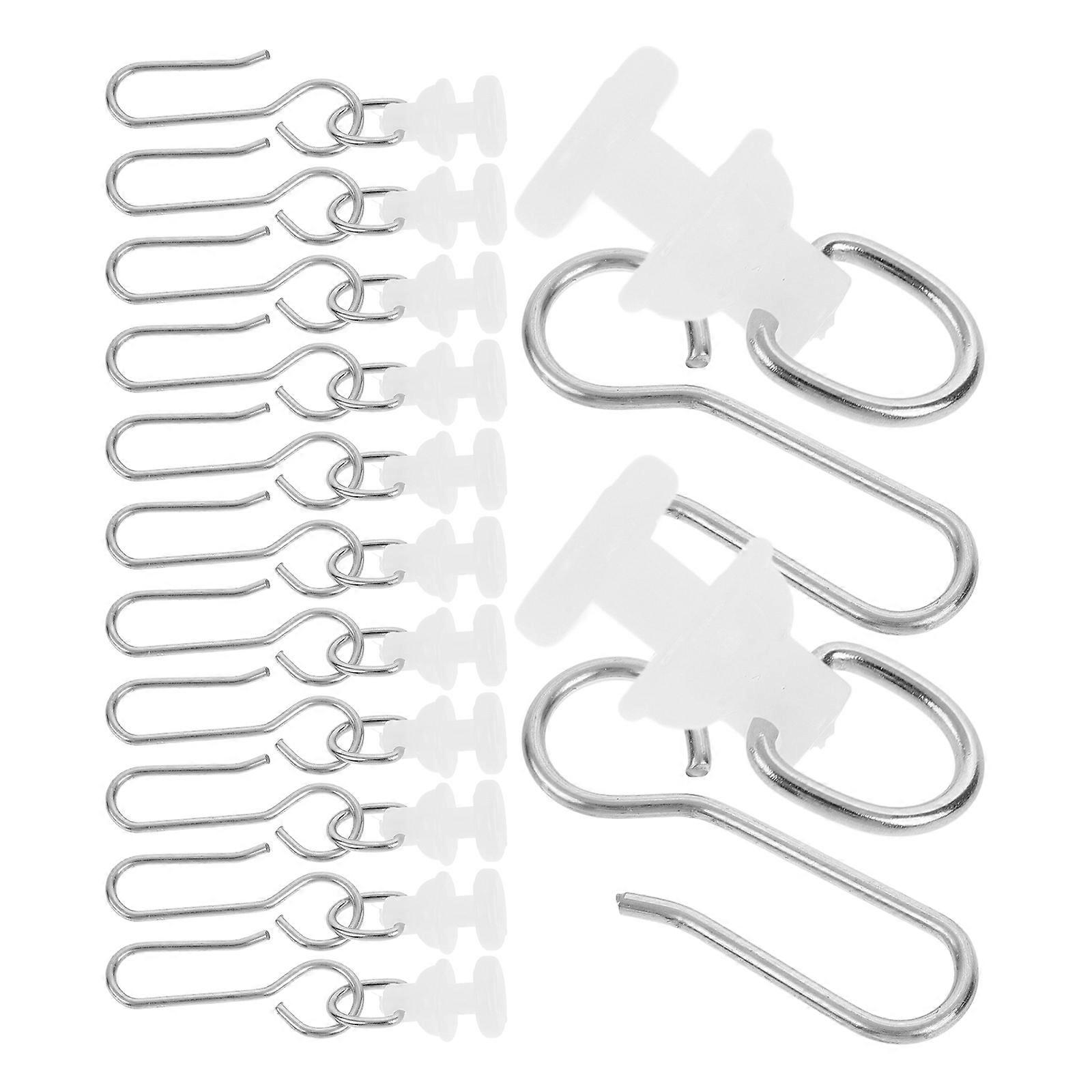 Rust Resistant Sliding Hooks for Shower Curtain Gliders 1Set