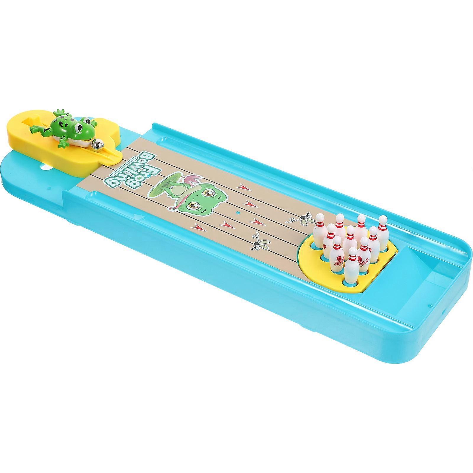 Frogs Bowling Toy Mini Bowling Game for Playing 1Set Interactive