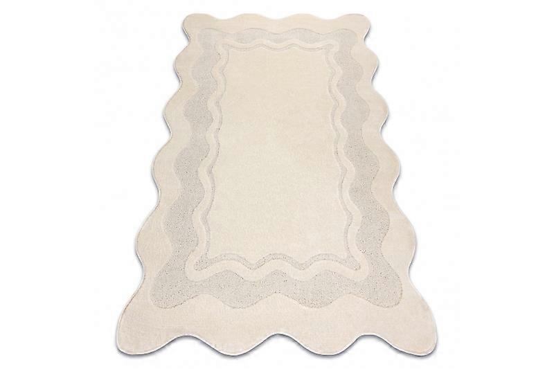 DUNE 2879 SHAPE cream carpet – Frame, structural, irregular 