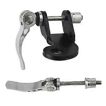 Universal Bike Trailer Coupler Steel Linker Trailer Hitch Adapter Mount Attachment with 2pcs Quick Release Rod (Black)