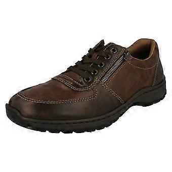 Chaussures décontractées à lacets pour homme Rieker 03329-25 - Synthétique marron - Pointure UK 11 - Pointure EU 46 - Pointure US 12
