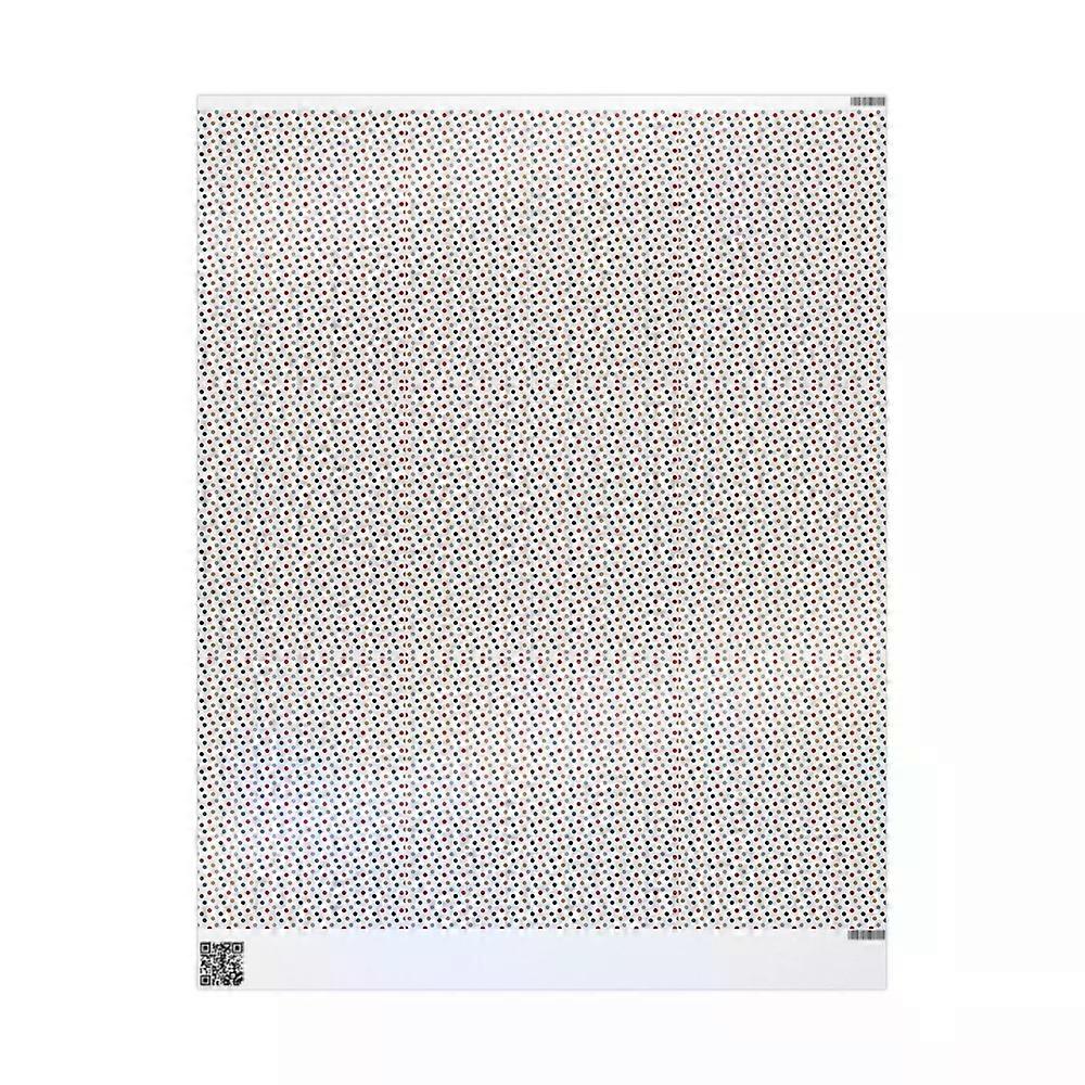Tan Red Blue Polka Dot Pattern Wrapping Papers