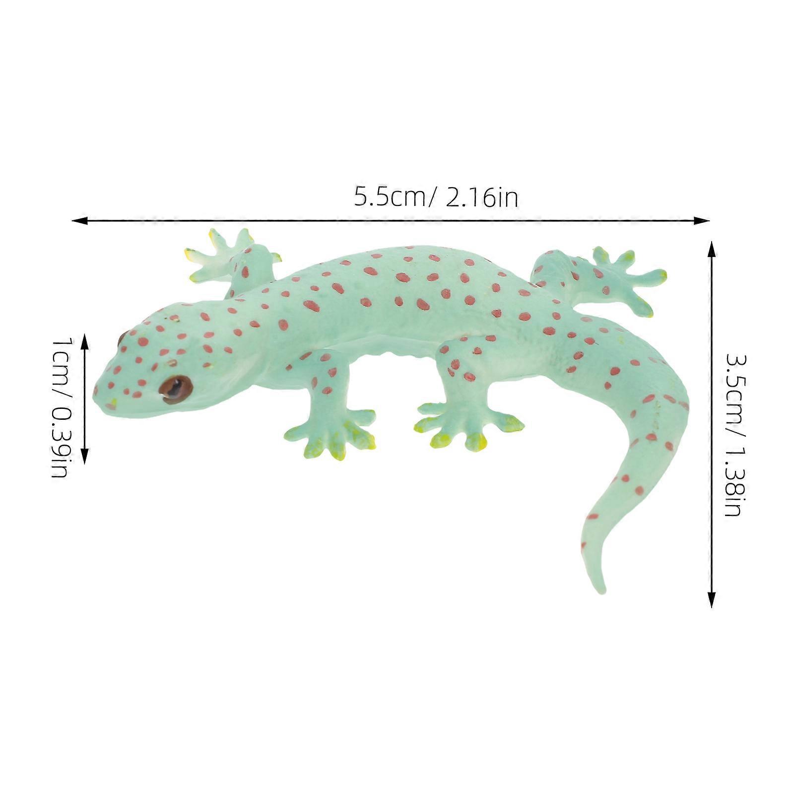2pcs Simulation Lizard Figurine Lizard Figure Lizard Toy Simulation Animal Model Prank Props