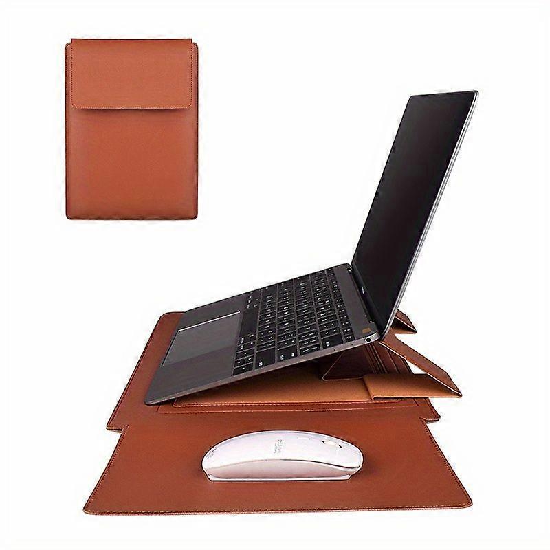 Multifunctional Computer Bag Inner Bag With Bracket Laptop Bracket Faux Leather Case