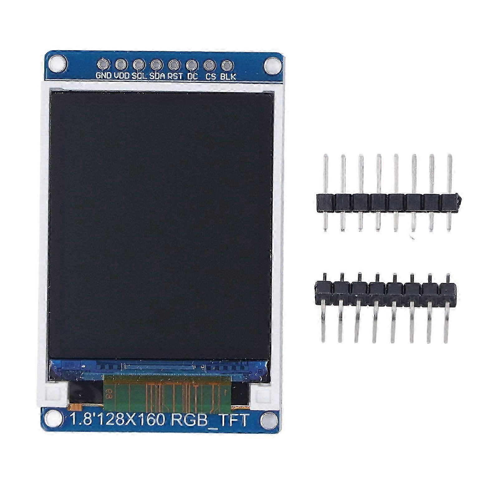 Último modelo de tela TFT LCD de 1,8 polegadas para chip ST7735, porta IPS, 128x160P