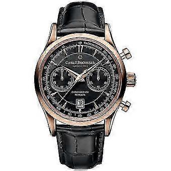 Multifunctional Chronograph Men's Watch, Gold-Black, 2026 New, Top Leather Strap, Quartz Movement