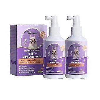 1-2 stuks pet tand reiniging spray orale reiniging honden katten tanden schoon deodorant vlekverwijdering halitose reinigingstool voor huisdier benodigdheden