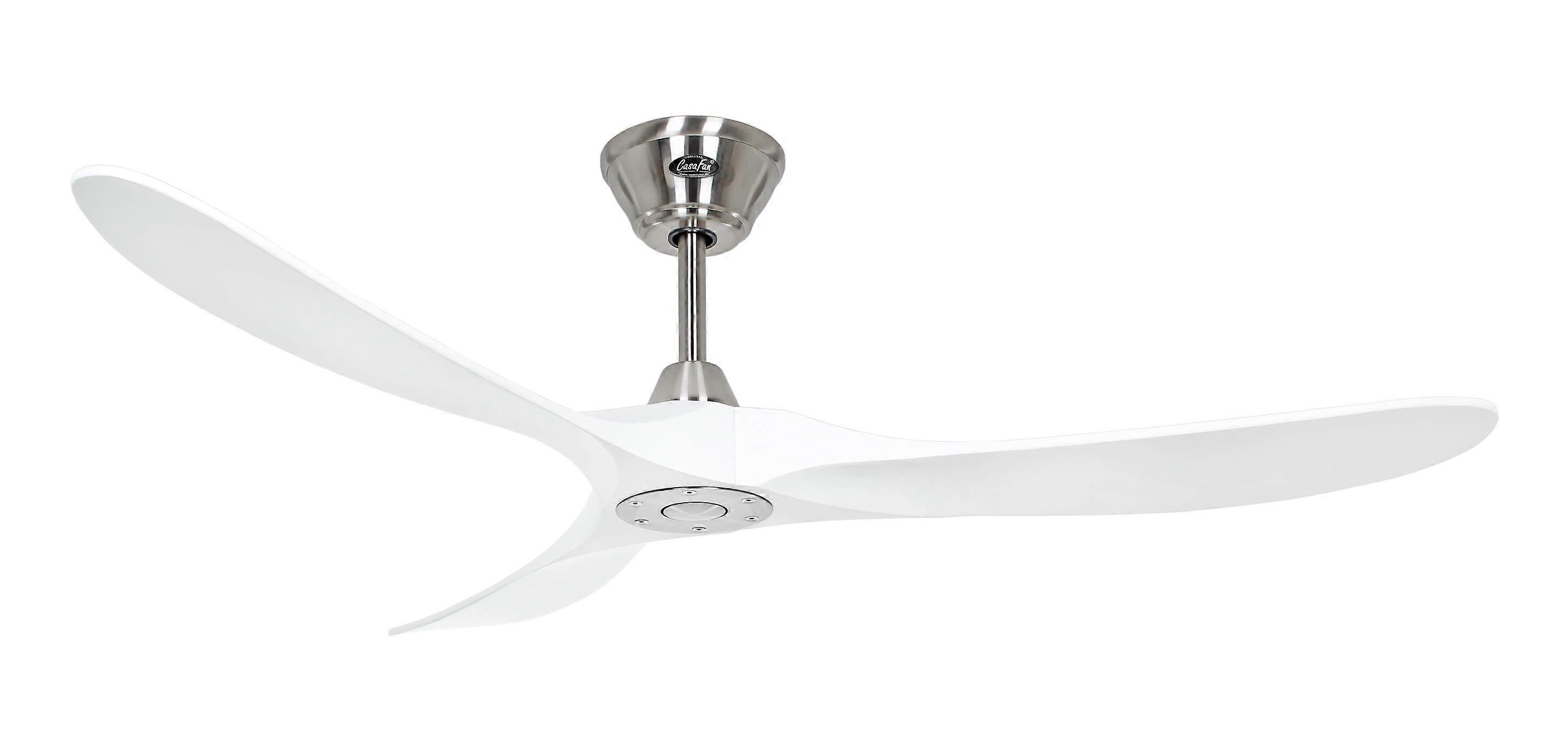 DC Ceiling Fan Eco Genuino Chrome / Blanc avec télécommande