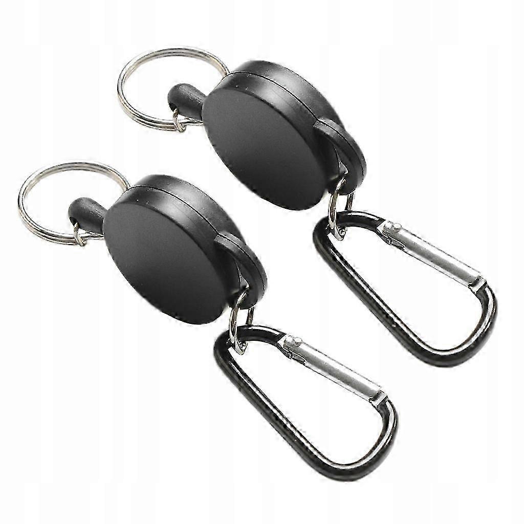 2 .retractable stainless steel keychain [MI]