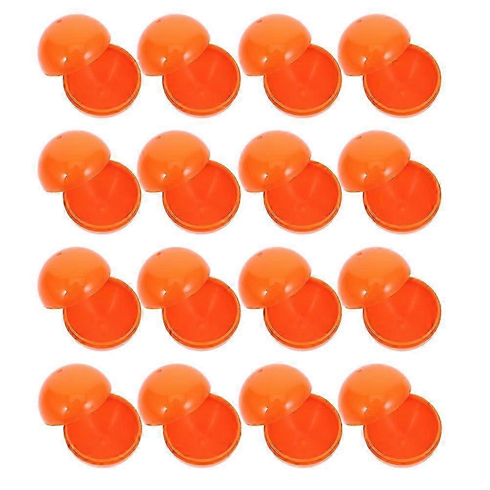 Openable Orange Balls for Games 50Pcs Plastic Spheres