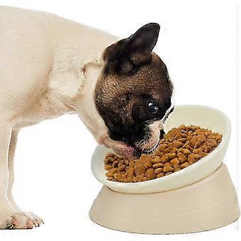 Schräger, rutschfester Futter- und Wassernapf für Französische Bulldoggen und Katzen mit flacher Schnauze