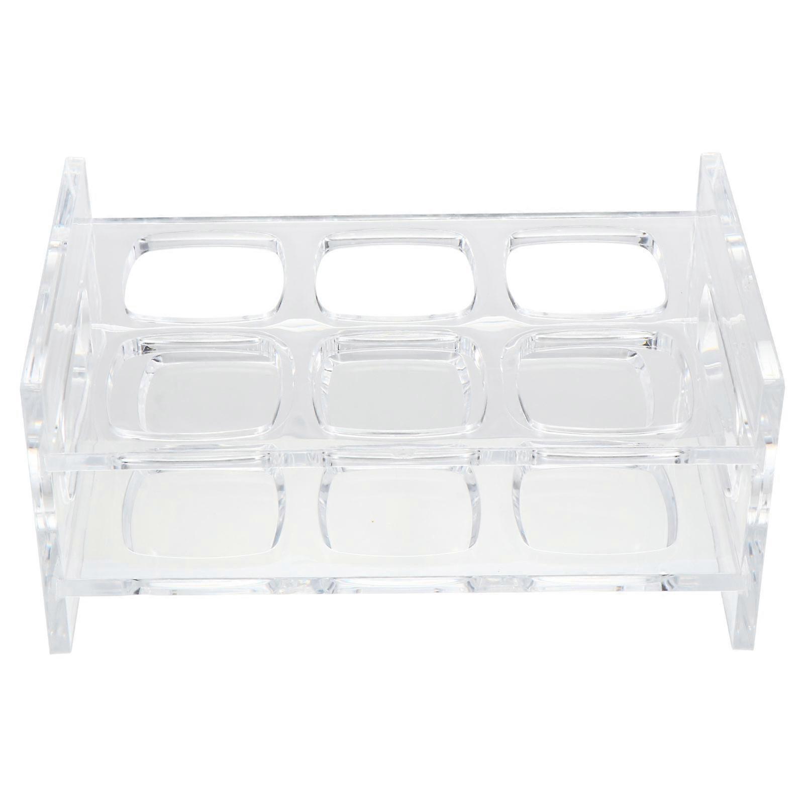 Transparent Holder Acrylic Rack for Storage Use 2Pcs Bar