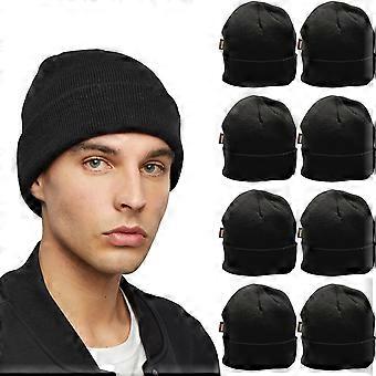 8 Pack Portwest Insulatex Knit Windproof Rib Cap Beanie Hat Mens Womens Black Bulk