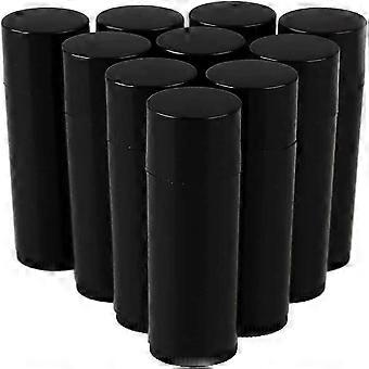 50pcs 5 ml Empty Preto Batom Plástico Tubo Recipiente Lip Gloss Preserve Titular com CapBlack