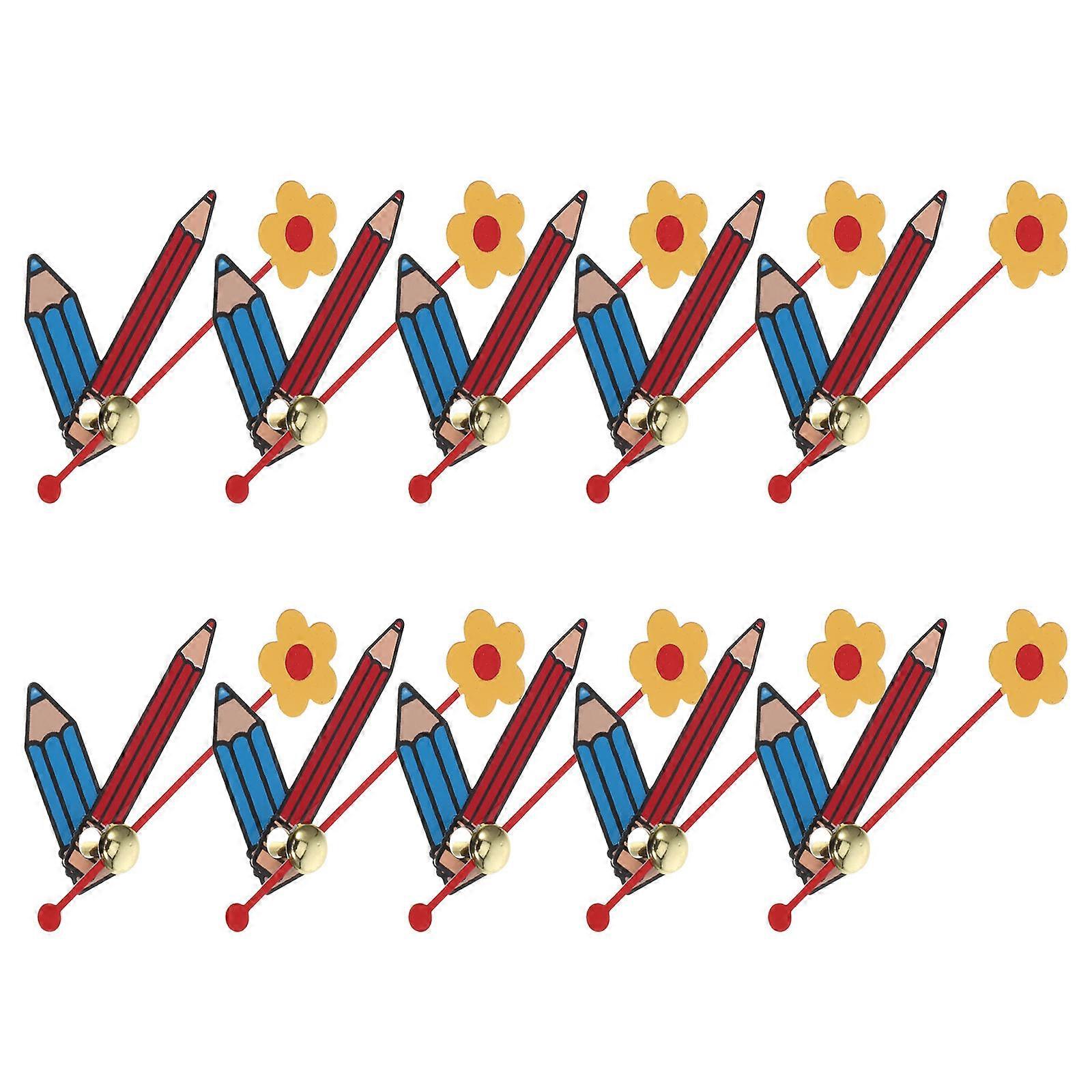 10 Sets Plastic Clock Pointers Replacement Elegant Clock Hands Decorative Clock Replacements