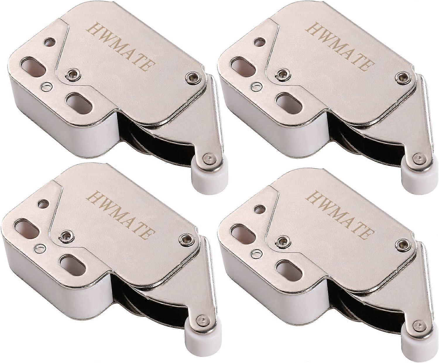 Push to Open Touch Release Lock Spring Loaded Mini Latch (4 Pack)