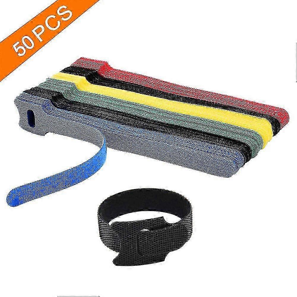 Fastening Cable Ties Reusable, Adjustable Cord Ties(50 Pcs, Random)