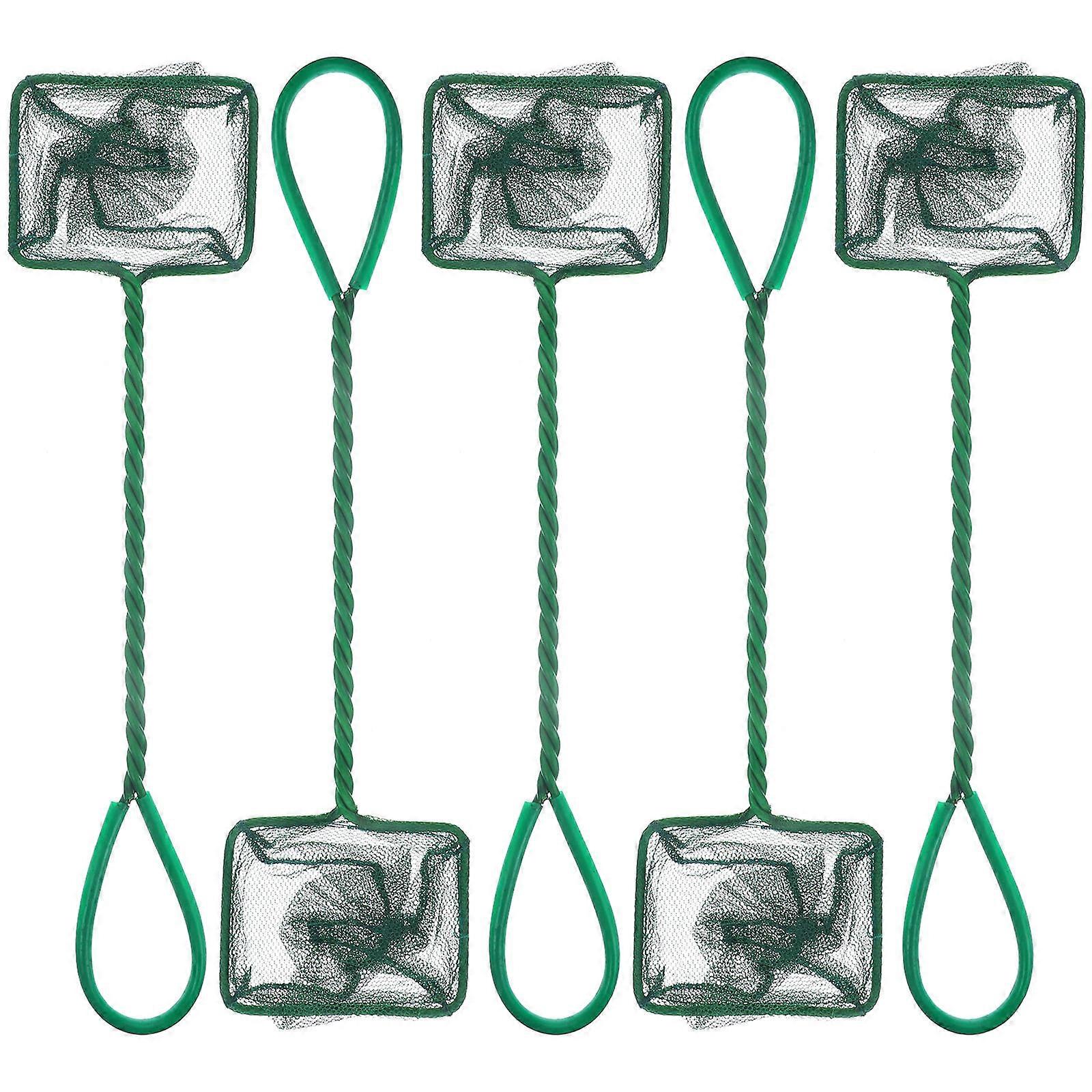 Filet de pêche durable, lot de 5, vert