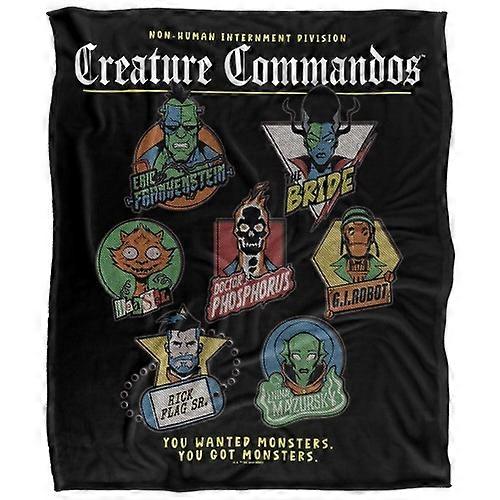 Creature Commandos Badge Soft Touch Blanket