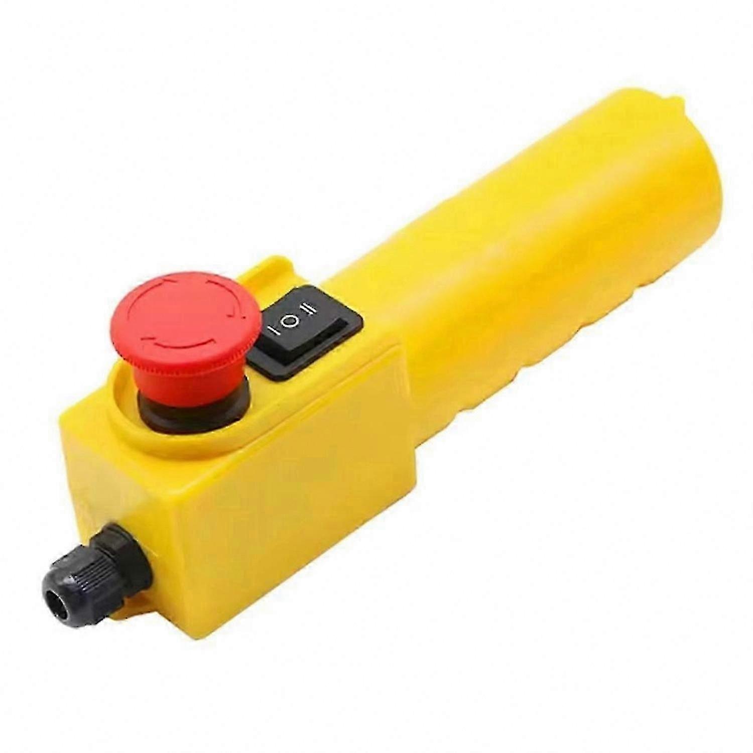 Electric Hoist Crane Controller COP-61DRH, Rainproof Control Pendant with Emergency Stop Head Push Button Switch