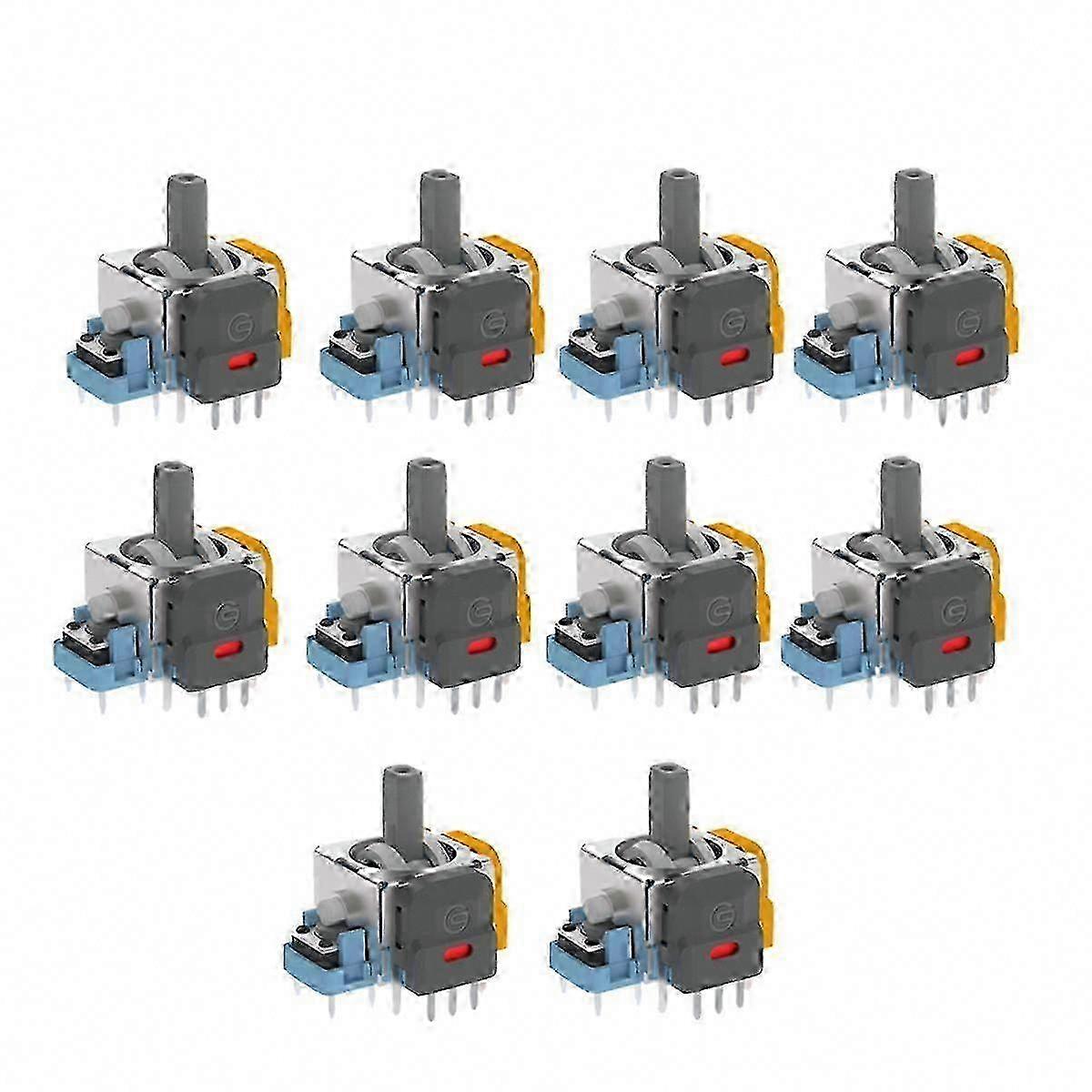 Upgraded 10PCS Hall Effect Joysticks compatible with High Precision Electromagnetic Gaming Controllers
