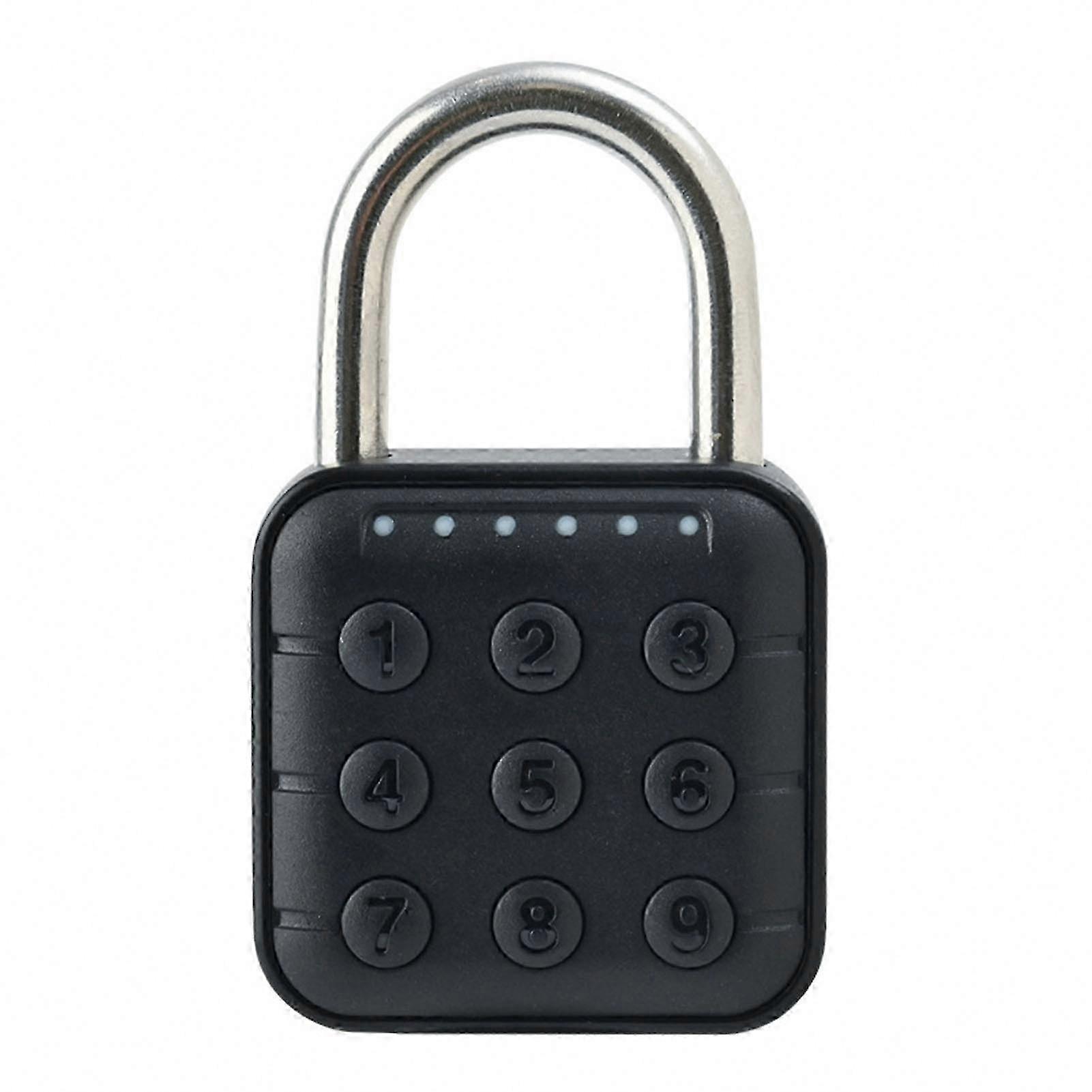 6-Digit Waterproof Electronic Combination Padlock, Digital Smart Password Lock with Code