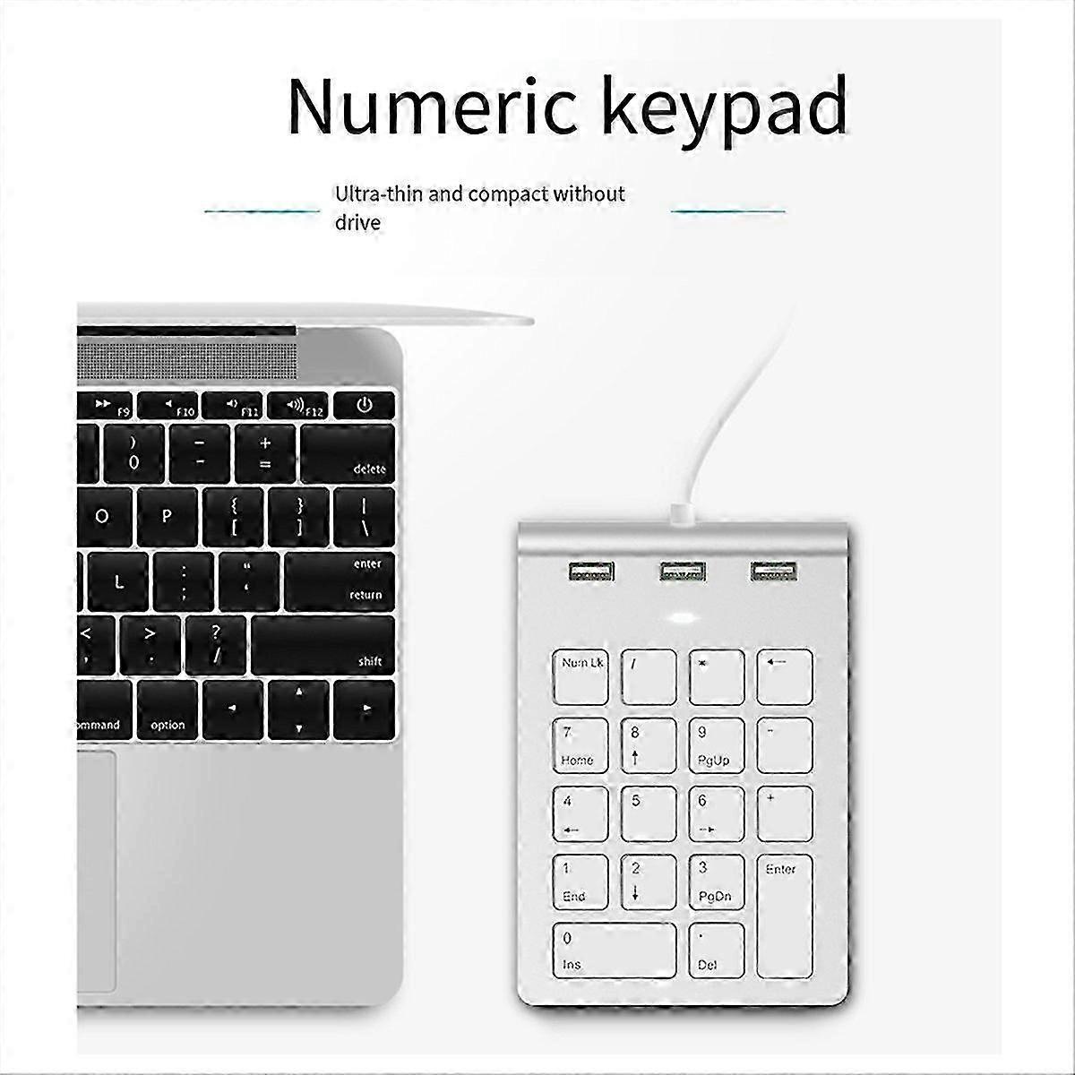 Mini Numeric Keypad Keyboard 18Keys Numeric Key Pad Numpad Number Pad
