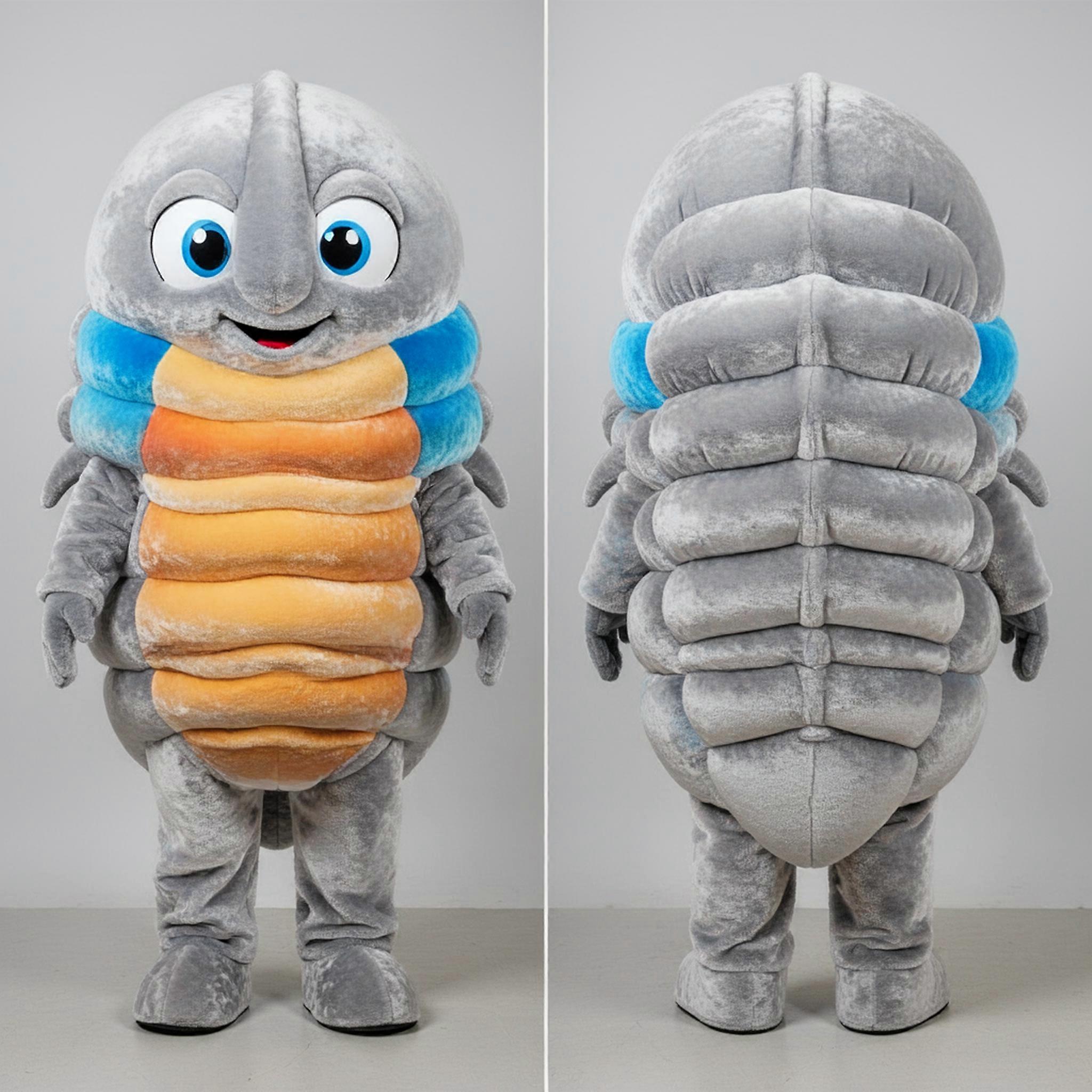MASTICOT Silver Velvety Trilobite Mascot