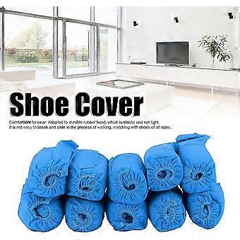 Shoe Covers Disposable, 100pcs (50 Pairs) Non Woven Recyclable, Boot Cover Shoe Cover,anti Slip Boot Covers Dustproof Foot Cover For Home O
